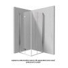 Deante Kerria Plus zalamovací sprchové dveře, chrom Rozměr sprch.dveří: 100cm, KTSX043P