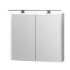 Lavedo Livorno Structure White 80 zrcadlová skříňka do koupelny s LED osvětlením, LVRMC-80STRUCTURALWHITE