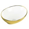 Kerra Kratos 707 keramické umyvadlo, gold, KR707WHG