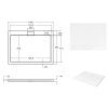 Besco Axim UltraSlim obdélníková sprchová vanička Rozměr vaničky: 130x90cm, BAX-139-P