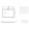 Besco Axim UltraSlim obdélníková sprchová vanička Rozměr vaničky: 120x80cm, BAX-128-P