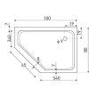 672 1 aplomo five 100x80 sprchova vanicka orientace leva