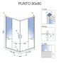 8484 5125 black edition punto 80x80x190 sprchovy kout