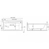 Polimat Elza akrylátová vana Délka vany: 140cm, 00017