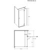 Besco Pixa 100x80/120x80 obdélníkový sprchový kout Orientace: Pravá, Rozměr sprch.dveří: 100cm, PPP-108-195C