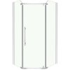 Kerra Glasgow 100x80 pětiúhelníkový sprchový kout, 905