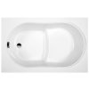 Scansani Wivea akrylátová vana s integrovaným sedátkem Délka vany: 120cm, SCW120_120_CM