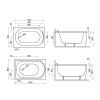 5448 1 polimat mini 100x65 akrylatova vana delka vany 100 cm