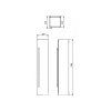 4935 5578 kingsbath sorizo white 190 doplnkovy sloupek