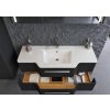 Lavedo Levanto Black 128 koupelnová skříňka s umyvadlem, LV-128_BL