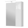 Lavedo Bronx White 65 závěsná koupelnová skříňka se zrcadlem a LED osvětlením, BRXMC-65W