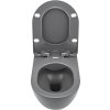 Deante Peonia rimless WC závěsné se sedátkem, antracit, CDEDDZPW