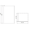 3126 black edition line 100 walk in sprchovy kout graphite sirka dveri 100 cm