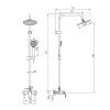 2805 4402 black edition boro sprchovy set s baterii