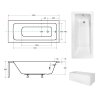 Besco Talia akrylátová vana Délka vany: 110cm, WAT-110-PK