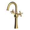 Besco Retro I vysoká umyvadlová baterie, zlatá, BU-RI-ZL