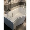 Besco Integra akrylátová vana s trojdílnou zástěnou Délka vany: 170cm, Orientace: Pravá, WAI-170-PP3
