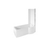 Besco Inspiro akrylátová vana s vanovou zástěnou Délka vany: 150cm, Orientace: Levá, WAI-150-NLE