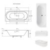 Besco Avita akrylátová vana 180x80 Délka vany: 180cm, Orientace: Levá, WAV-180-NL