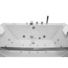 Aplomo Malia 176x85 volně stojící hydromasážní vana, bílá, MO-0054WH