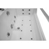 Aplomo Malia 176x85 volně stojící hydromasážní vana, bílá, MO-0054WH