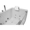 Aplomo Malia 176x85 volně stojící hydromasážní vana, bílá, MO-0054WH