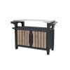 Grilovací stolek Keter UNITY XL 207 l Ashwood, 612064