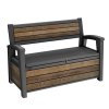 Zahradní lavice Keter Deco Garden Bench Walnut, 612055