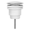 Aqualine Umyvadlová výpust 5/4“, click-clack, velká zátka, 5-46mm, ABS/chrom TF5001