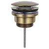 Sapho Umyvadlová výpust 5/4“, click-clack, velká zátka, 5-65mm, bronz CV1110BR