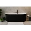 Besco Leya volně stojící akrylátová vana, black Délka vany: 150cm, WASB-150-L