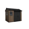 Zahradní domek Keter Apex 7,5 x 9 Walnut, s podlahou, 612044