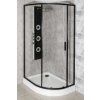 32963 3 sprchovy kout aplomo solid black 100x80 s vanickou l