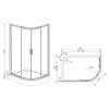 32966 sprchovy kout aplomo solid d 100x80 l nakres