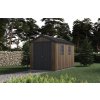 Zahradní domek Keter Apex 7,5 x 11 Walnut, s podlahou, 612045