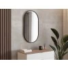 33005 4 lavedo zrcadlo simple oval black v interieru