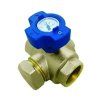 Kulový kohout HERZ multifunkční s modrým ovladačem