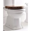 Kerasan RETRO WC sedátko Soft Close, ořech/chrom 108840