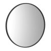 Sapho NOTION SLIM kulaté zrcadlo v rámu ø 40cm, černá mat NT400