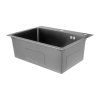 Koer Nerezový dřez MIXXUS MH6050 DECOR GRAPHITE se sifonem, grafitový 00-00000672