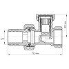 KOER Ventil radiátorový, přímý, s ochranou proti úniku vody KR.904 1/2"×1/2" 00-00000404