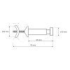 hacek na otopne teleso 32 32 80 mm