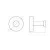 vesacek valcovy magneticky 54 54 57 mm chrom