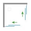 ctvercovy sprchovy kout acril angolo new