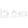 zavesny bidet ovale basso ii