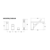 4 otvorova vanova baterie modernvarium cerna s prislusenstvim