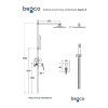 podomitkovy sprchovy set slim aspira ii chrom