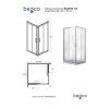 ctvercovy sprchovy kout modern 185