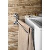 Sapho X-STEEL dvojitý držák ručníků otočný 370mm, nerez mat XS405