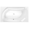 Polysan SALSA obdélníková vana 190x100x47cm, bílá 44119